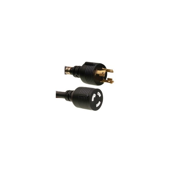 Cable Wholesale SJT Extension Cord, 10 AWG, 10/3, 1 Outlets, L5-30R, Black, L5-30P, 10 ft 10W2-21110 - main